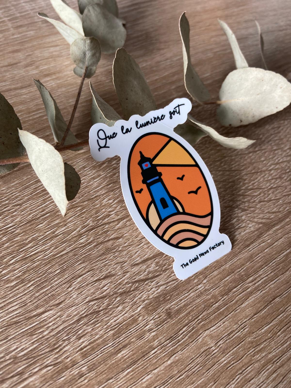 "QUE LA LUMIERE SOIT" - STICKER