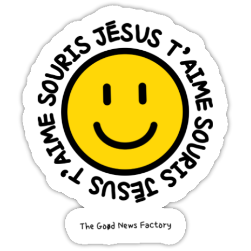 "SMILEY JÉSUS T'AIME" - STICKER